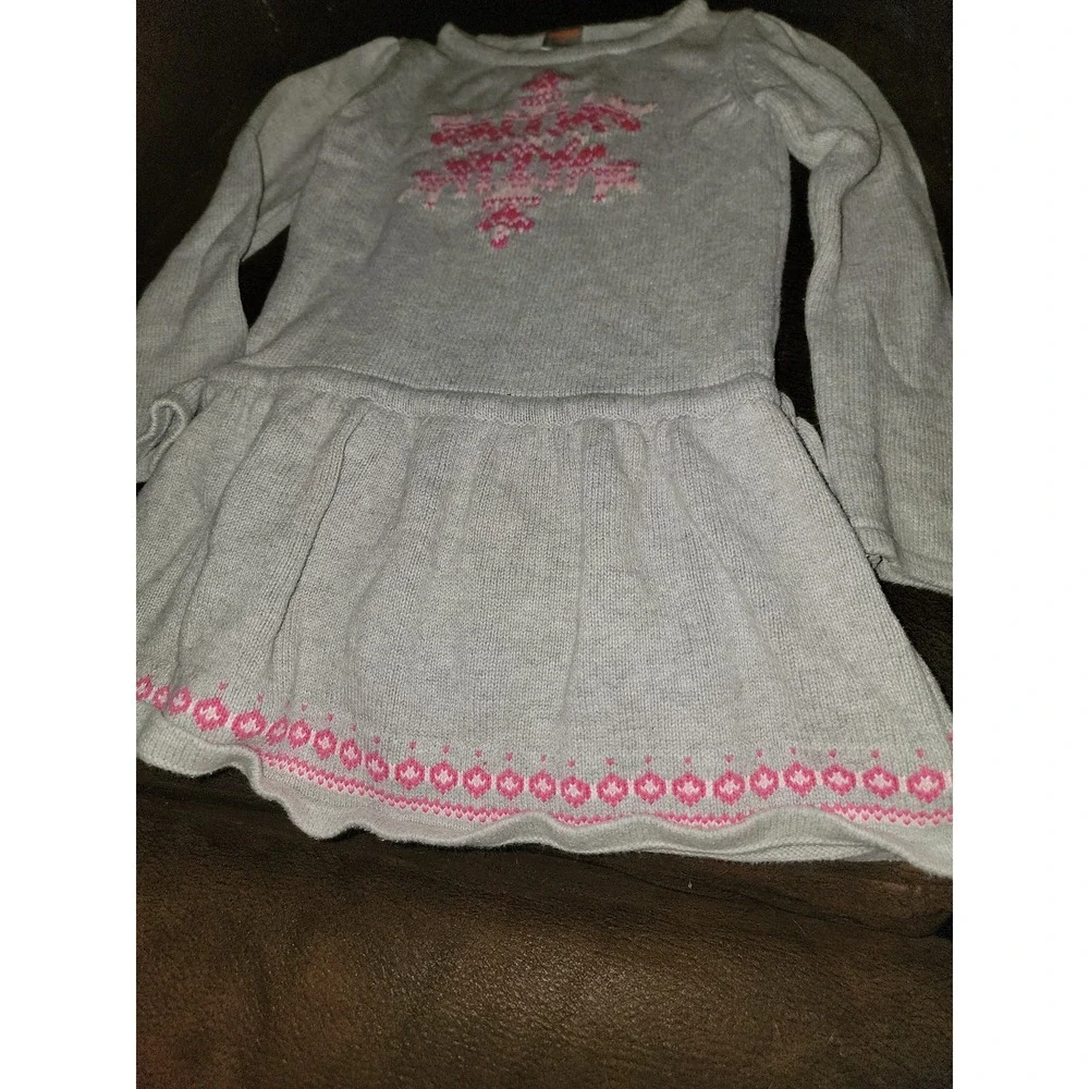 Gymboree fair‎ isle flurry snowflake sweater dress size 5